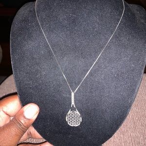 Sterling Silver 925 Women’s Tennis Necklace